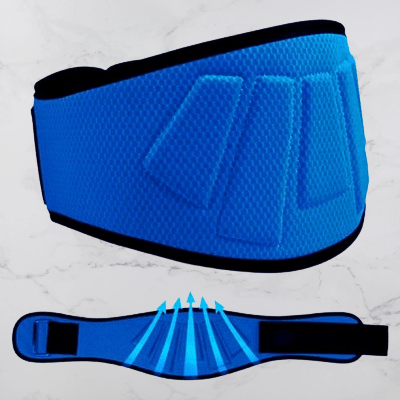 Ceinture pour la musculation - FitnessWaistBelts™ - Bleu - Corps&forme