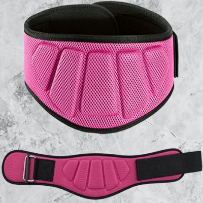 Ceinture pour la musculation - FitnessWaistBelts™ - Rose - Corps&forme
